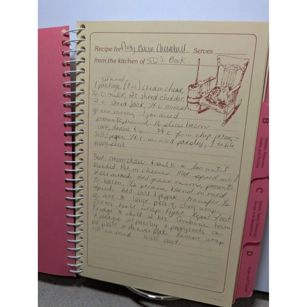 With Love From My Kitchen Vintage Recipe Journal Nancy Radcliffe Edwards Spiral